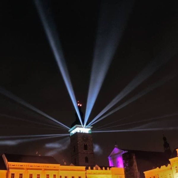 Archivní snímek světelné instalace z galerie Světlo v ulicích